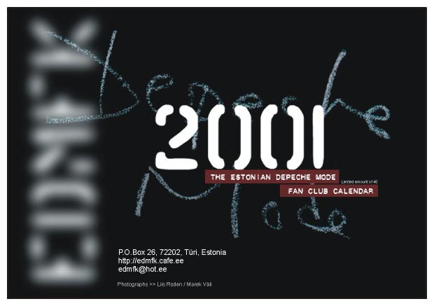 EDMFK kalender 2001